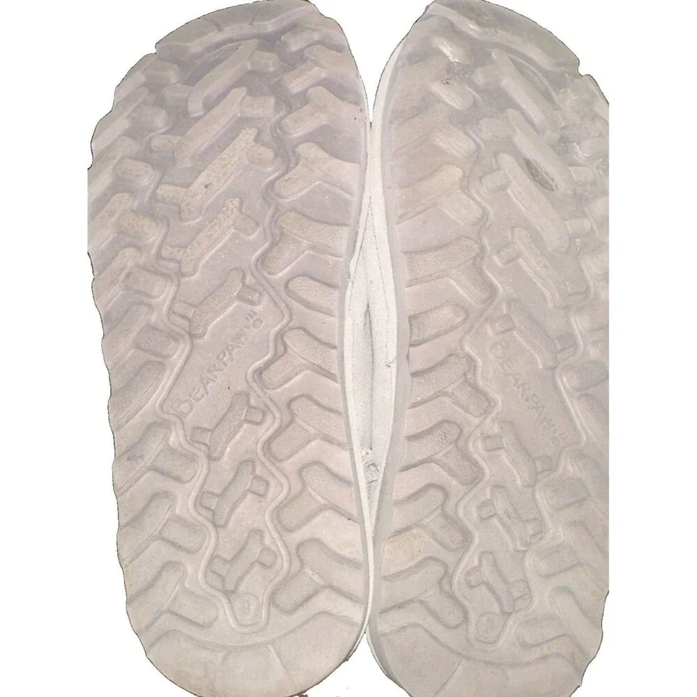 BEARPAW Emma Women’s Size 9 White Suede Faux Fur Lined Mid-Calf Winter Boots